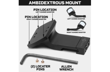 Image of Tacticon Armament 35 Degree Offset Mount, Black, 35DGPCMT