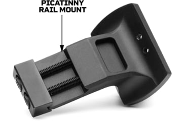 Image of Tacticon Armament 35 Degree Offset Mount, Black, 35DGPCMT