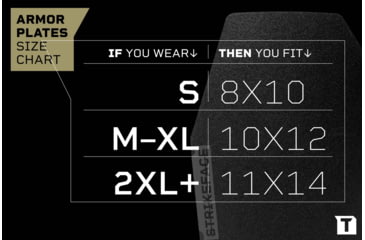 Image of Tacticon Armament AR600 Level 3 Body Armor Plates, 8x10 in, SAPI Cut, Black, STL600-8x10-SAPI