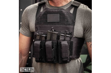 Image of Tacticon Armament BattleVest Lite Plate Carrier, Black, BV-LT-BK