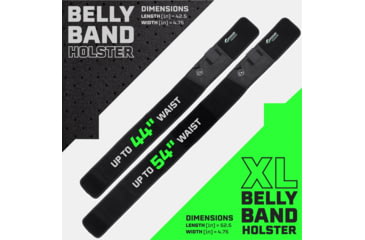 Image of Tacticon Armament Belly Band Holster, Regular, Right Handed, Black, BB10R