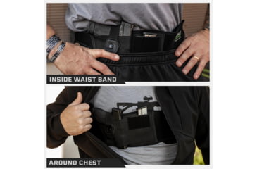 Image of Tacticon Armament Belly Band Holster, Regular, Right Handed, Black, BB10R