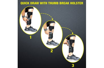 Image of Tacticon Armament Concealed Pistol Ankle Holster, Black, AH10