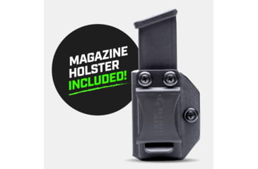 Image of Tacticon Armament Deep Concealment Pistol Holster w/ Mag Holster, Left Handed, Black, SW940IWBLH