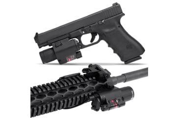 Image of Tacticon Armament Firefly V1 Pistol and Rifle Laser/Flashlight Combo, Red Laser, Black, FRL10
