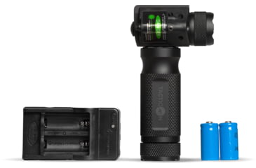 Image of Tacticon Armament Firefly V3 Rifle Foregrip with Light and Laser, Green Laser, Black, FGL30