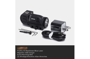 Image of Tacticon Armament FireFly V5 Pistol Laser/Flashlight Combo, Red Laser, Black, FRL50