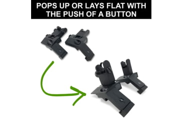 Image of Tacticon Armament Flip Up BUIS 45 Degree Offset Iron Sight, Black, 45BUIS20