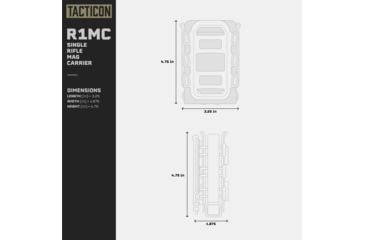 Image of Tacticon Armament Single Rifle Magazine Pouch, Black, R1-MC-BK