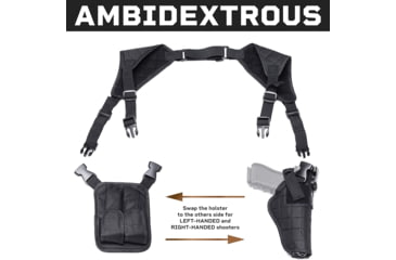Image of Tacticon Armament Universal Shoulder Holster, Black, UVSHBK