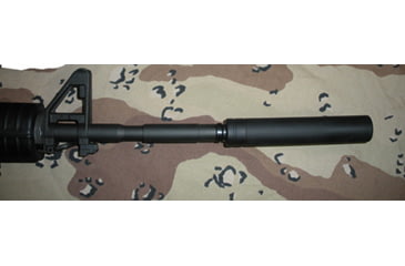 Image of Tacticool22 Fake Suppressor Threaded Muzzle Device, 5/8-24, 4.5in, Black, TFS-5/8-24 - 4.5 Inch