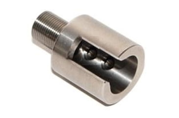 Image of Tacticool22 Threaded Barrel Adapter For 1/2in Barrels, 1/2-28, Silver, TBE - GEN1 - 500 - SST
