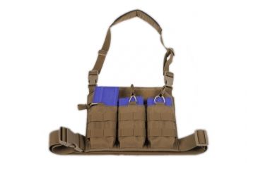 Image of Tactical Assault Gear GO Time Triple 7.62 Mag Chest Rig Coyote Tan