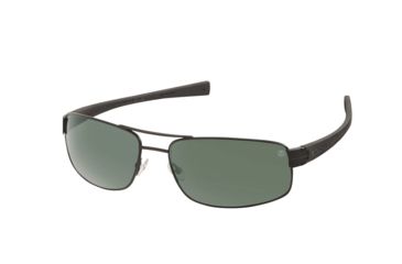 Image of Tag Heuer 0251 Bifocal Prescription Sunglasses, Black Frame - Black Temples Frame, Outdoor Green Lens-0251-301BI