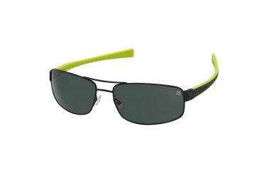 Image of Tag Heuer 0251 Bifocal Prescription Sunglasses, Matte Black Frame - Black/Anise Green Temples Frame, Polarized Precision Green Lens, 0251-309BI