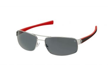 Image of Tag Heuer 0251 Bifocal Prescription Sunglasses, Pure Frame - Black/Red Temples Frame, Outdoor Grey Lens-0251-102BI