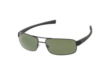 Image of Tag Heuer 0254 Progressive Prescription Sunglasses, Black Frame - Black Temples Frame, Outdoor Green Lens-0254-301PR