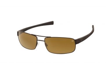 Image of Tag Heuer 0254 Progressive Prescription Sunglasses, Chocolate Frame - Dark Brown/Black Temples Frame, Polarized Precision Brown Lens, 0254-203PR