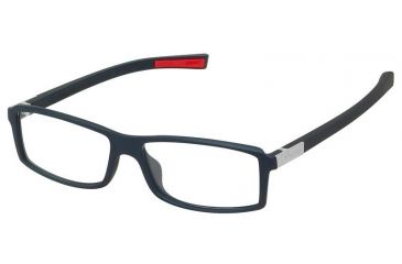 Image of Tag Heuer 0513 Bifocal Prescription Eyeglasses, Matte Black/Red Frame Frame, Clear Lens-0513-001BI