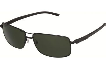 Image of Tag Heuer 0883 Progressive Prescription Sunglasses, Black Frame - Black Temples Frame, Outdoor Green Lens-0883-301PR