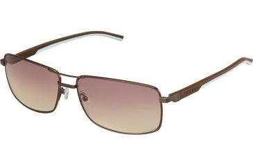 Image of Tag Heuer 0883 Progressive Prescription Sunglasses, Dark Frame - Havana/Light Blue Temples Frame, Photochromic Gradient Brown Lens, Photochromic-0883-115PR