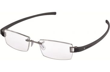 Image of Tag Heuer 7102 Bifocal Prescription Eyeglasses, Ruthenium Frame - Dark Grey Temples Frame, Clear Lens-7102-017BI