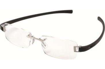 Image of Tag Heuer 7104 Single Vision Prescription Eyeglasses, Pure Frame - Black Temples Frame, Clear Lens-7104-001SV