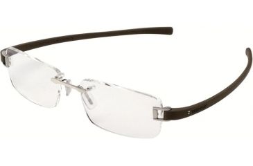 Image of Tag Heuer 7106 Bifocal Prescription Eyeglasses, Pure Frame - Havana Temples Frame, Clear Lens-7106-004BI