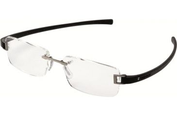 Image of Tag Heuer 7106 Bifocal Prescription Eyeglasses, Ruthenium Frame - Black Temples Frame, Clear Lens-7106-011BI