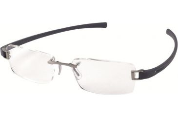 Image of Tag Heuer 7106 Bifocal Prescription Eyeglasses, Ruthenium Frame - Blue/Grey Temples Frame, Clear Lens-7106-012BI