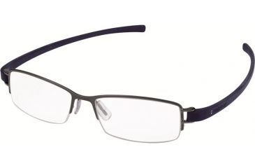 Image of Tag Heuer 7201 Progressive Prescription Eyeglasses, Anthracite Ceramic Frame - Smart Blue Temples Frame, Clear Lens-7201-016PR