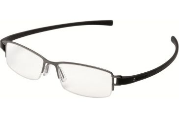 Image of Tag Heuer 7201 Progressive Prescription Eyeglasses, Black Ceramic Frame - Black Temples Frame, Clear Lens-7201-011PR