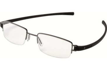 Image of Tag Heuer 7205 Single Vision Prescription Eyeglasses, Black Ceramic Frame - Black Temples Frame, Clear Lens-7205-011SV