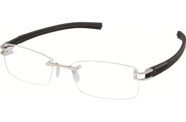 Image of Tag Heuer 7645 Progressive Prescription Eyeglasses, Pure Frame - Black Temples Frame, Clear Lens-7645-011PR