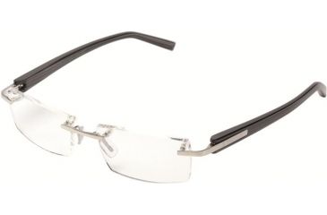 Image of Tag Heuer 8102 Progressive Prescription Eyeglasses, Brushed Palladium Frame - Stripped Temples Frame, Clear Lens-8102-001PR