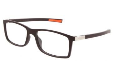 Image of Tag Heuer Matte Brown Frame - Matte Brown/Orange Temples, 0511-012