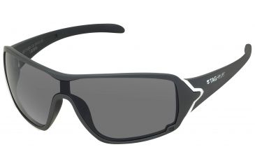 Image of Tag Heuer Racer Sunglasses, White Frame/Soft Grey Temples, Grey Outdoor Lens 9201-113