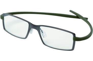 Image of Tag Heuer Reflex 2 Eyeglasses, Chocolate Ceramic Frame/Khaki Temples, Clear Lens 3702-012
