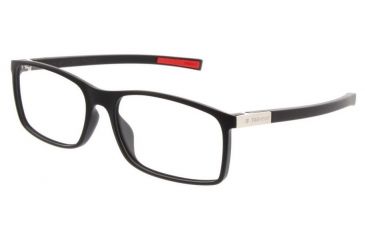 Image of Tag Heuer Urban 7 0517 Single Vision Prescription Eyeglasses, Matte Black Frame, 0517-001SV
