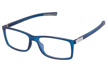 Image of Tag Heuer Urban 7 Eyeglasses, Matte Blue Frame/Grey Temples, Clear Lens 0511-008