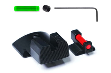 Image of Tag Precision Novak TSH TAC GOVT 9MM/.40 S&amp;W Pistol Sights Fiber Optic, 1911 Models .270 in Front .450 in Rear, Black, 063BE061PN