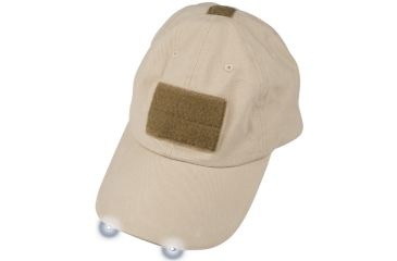 Image of Tactical Assault Gear Warrior Hat with LED, Tan - TAG Apparel