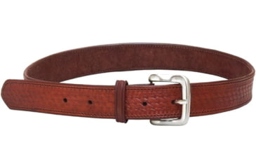 Image of Tagua Gunleather Basketweave Leather Belt, Brown, Size 40, BELD-142