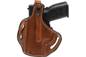 Image of Tagua Gunleather Canyon Elite OWB Leather Holster, Most Single Stack 9/.40 3.0in M&amp;P Shield/Sig P365-Sig P365 Xmacro, Brown, TX-ELITE-BH1-1012