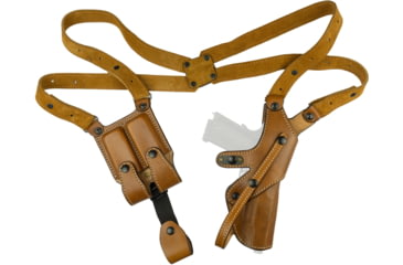 Image of Tagua Gunleather Elite Shoulder Holster, K &amp; L Frames &amp; Similars Revolvers 4in, Right Hand, Brown, TX-ELITE-SH4-942