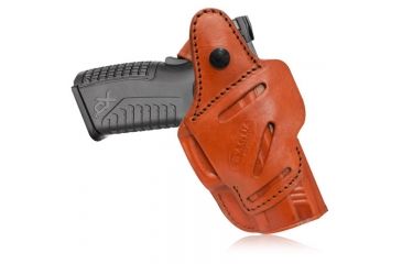 Image of Tagua Gunleather Four in One Holster With Thumb Break, Brown, Right Hand, IPHR4-1212