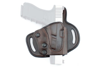 Image of Tagua Gunleather Quick Draw Leather Belt Holster, Glock 43/43X/48, S.Sauer P365 - 9mm, Right Hand, Brown, TX-LOCK-R-QD-357