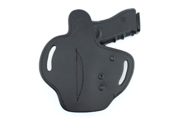 Image of Tagua Gunleather Quick Draw Leather OWB Holster, Most 1911s Full Size, Right Hand, Black, TX-LOCK-R-OT-200