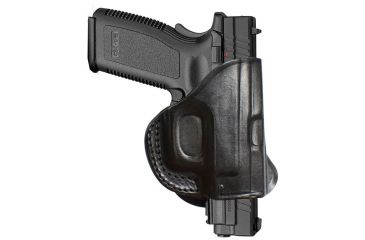 Image of Tagua Gunleather Rotating Quick Draw Paddle Holster Fits Springfield XD 9mm/.40 Caliber Black Right Hand