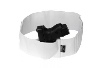 Image of Tagua Gunleather White Medium Belly Band Holster, Black BLBM-004
